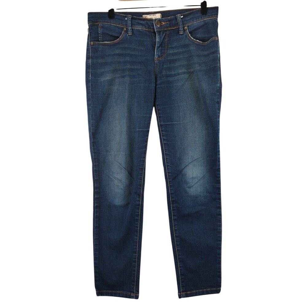 Free People High Rise Skinny Jeans Dark Wash Women Size 28x28‎